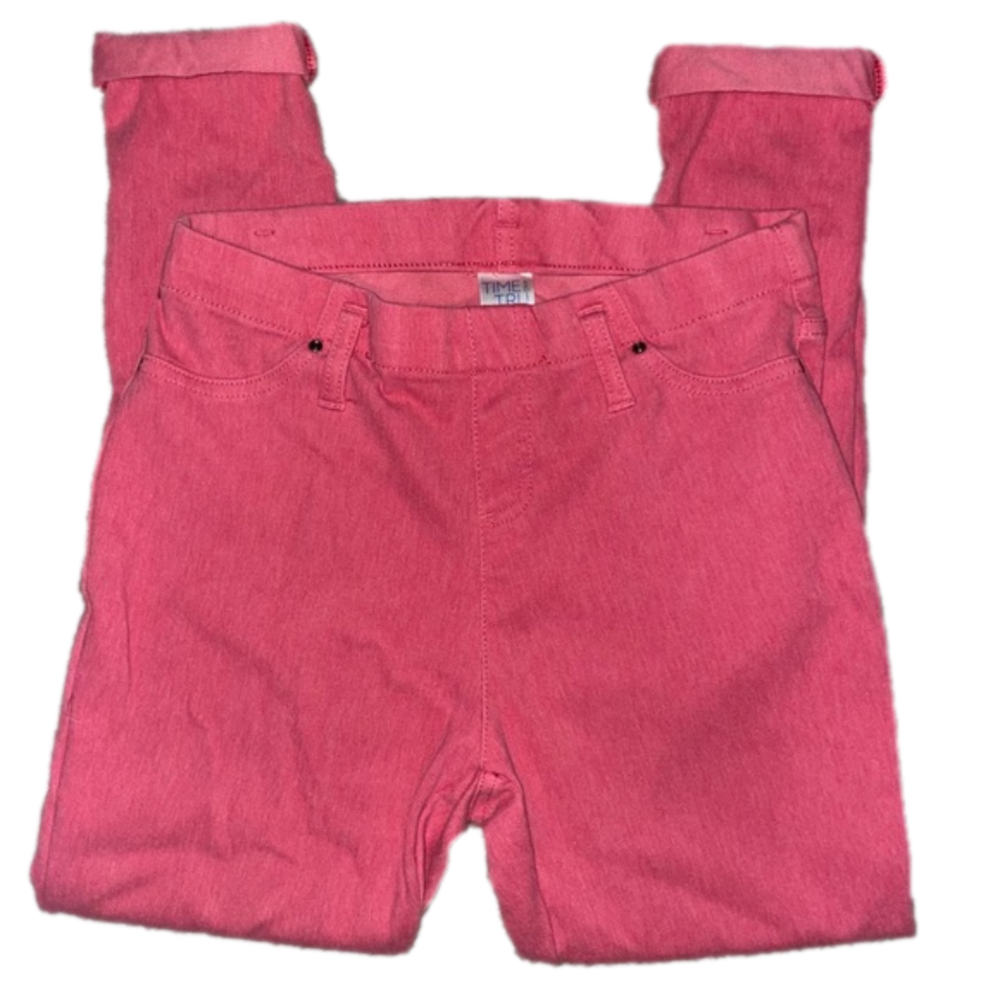 Women’s high rise denim rolled cuff capri pink - Picture 1 of 3